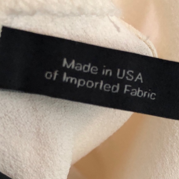 Theory Ivory Cream Cold Shoulder Blouse Size Small - Picture 7 of 7